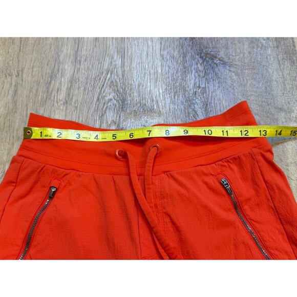 Athleta Trekkie North Orange Jogger Pants Zip Pocket Stretch Nylon Athletic 0 - Picture 7 of 9